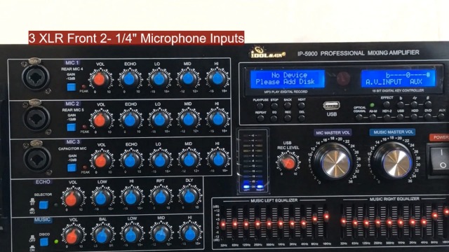 Amazon.com: IDOLmain IP-5900 Professional 6000W Karaoke Mixing